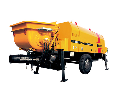 SANY HBT6006A-5 70m³/h Electric Trailer Pump  Trailer-Mounted Concrete Pump