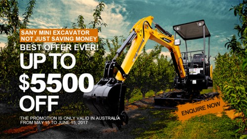 SANY Mini Excavators Unveil Best Offer Ever 