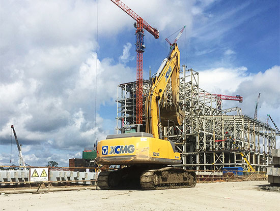 XCMG's Excavators Support Power Plant Construction in MAS