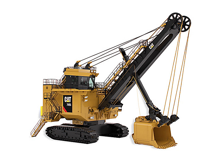 Cat Electric Rope Shovels 7495 with Rope Crowd
