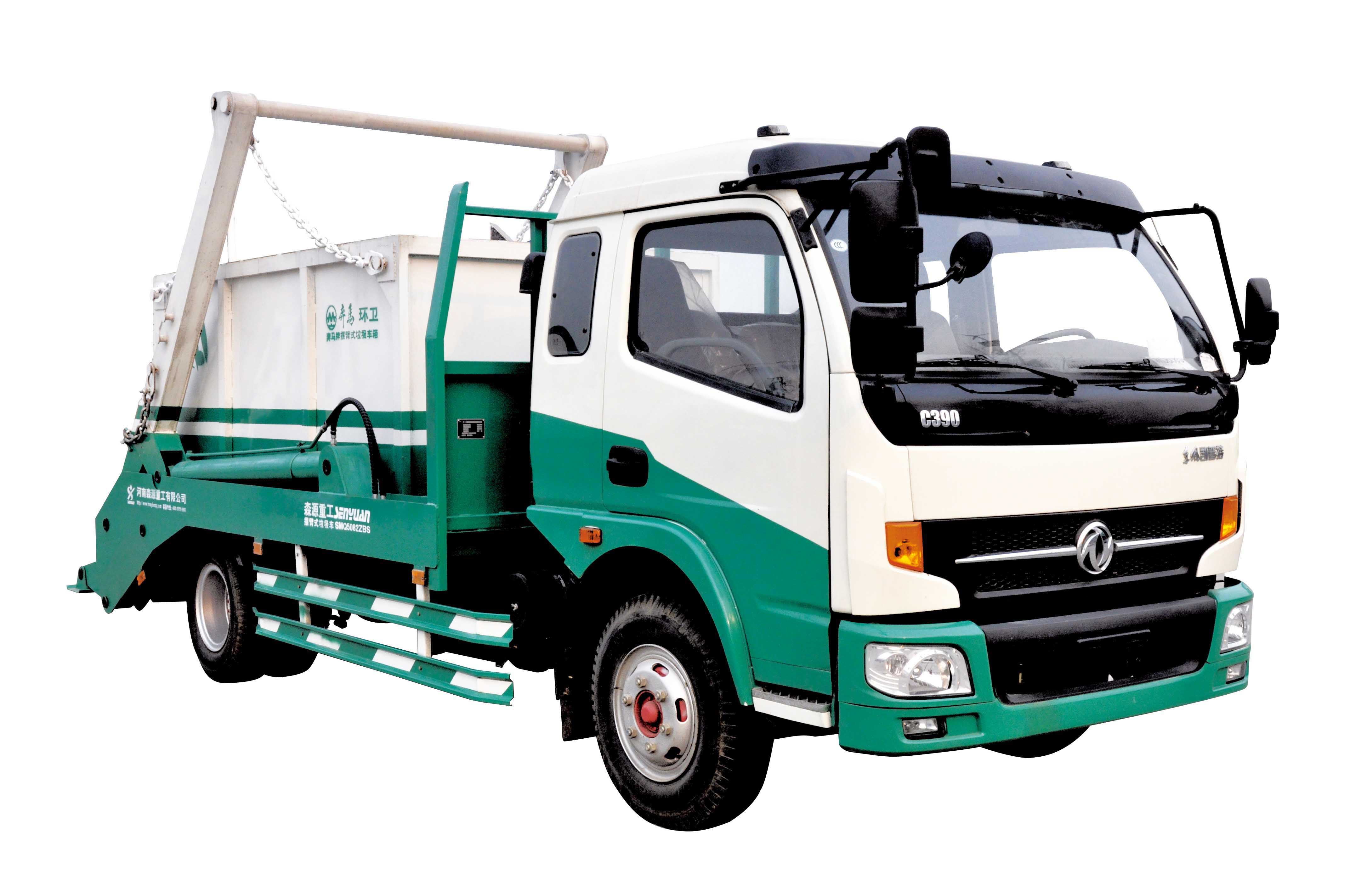 SHENGYUAN Swept-body Garbage Truck with Dongfeng Chassis